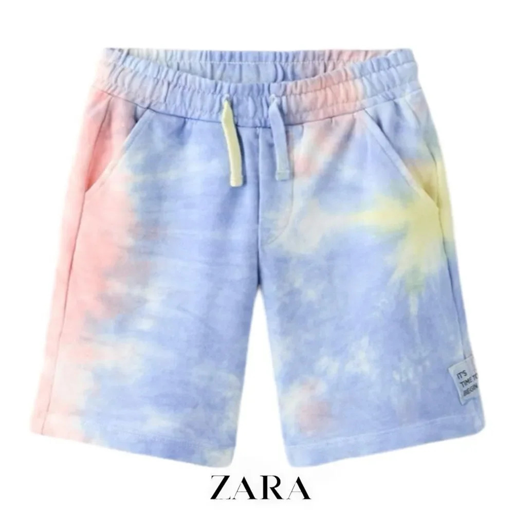 ZARA Kids | Multicolored | TIE DYE PLUSH SHORTS